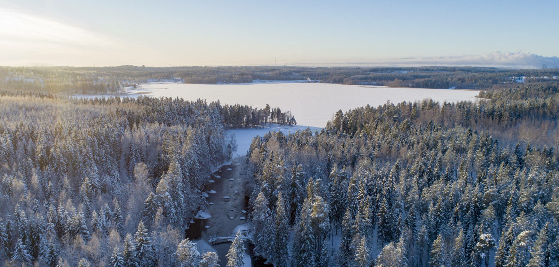 Käyrälampi talvimaisema