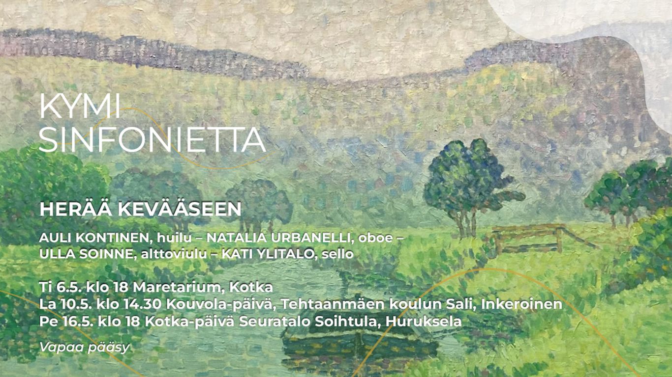Kouvola-päivä: Kymi Sinfoniettan muusikot lavalla: Herää kevääseen!