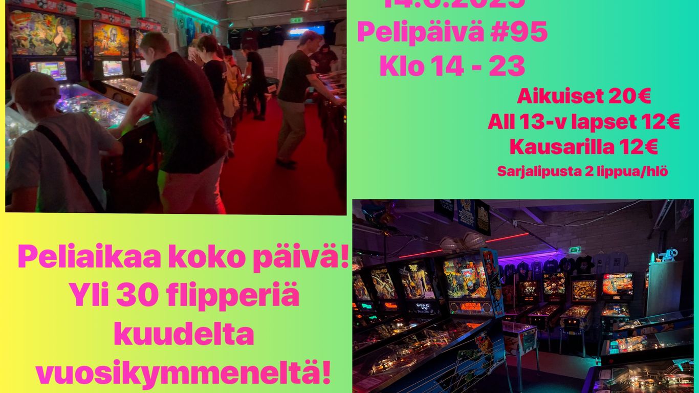 Pelipäivä flipperihallilla