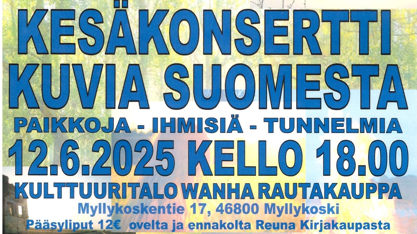 Kesäkonsertti Kuvia Suomesta