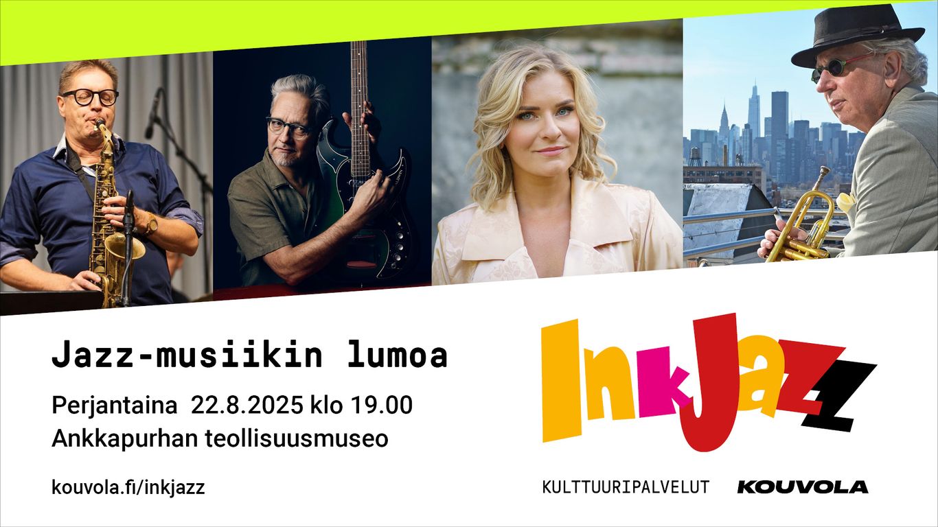 InkJazz-konsertin artistien kuvia.