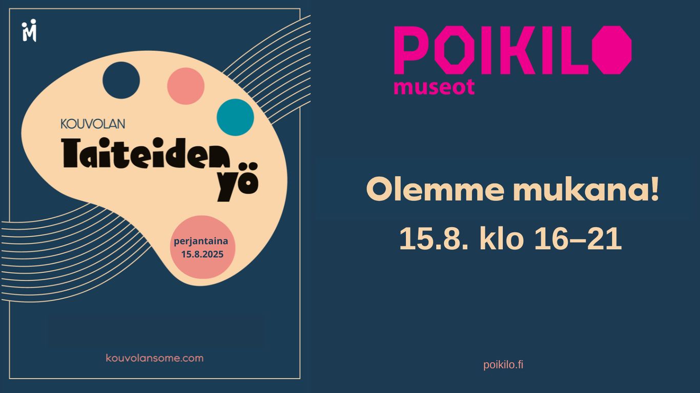 Poikilo-museot on mukana Taiteiden Yössä.