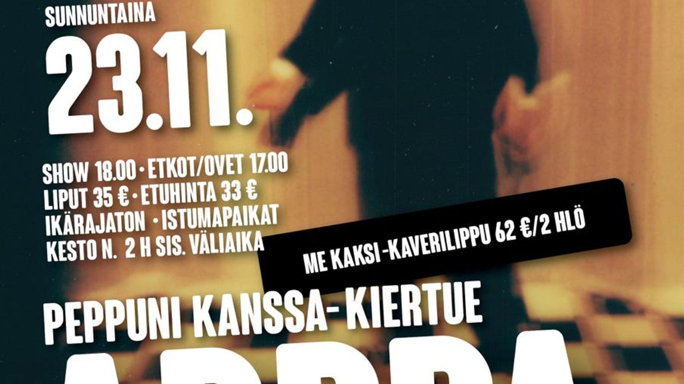 Arppa- Peppuni kanssa levyjulkkarikiertue