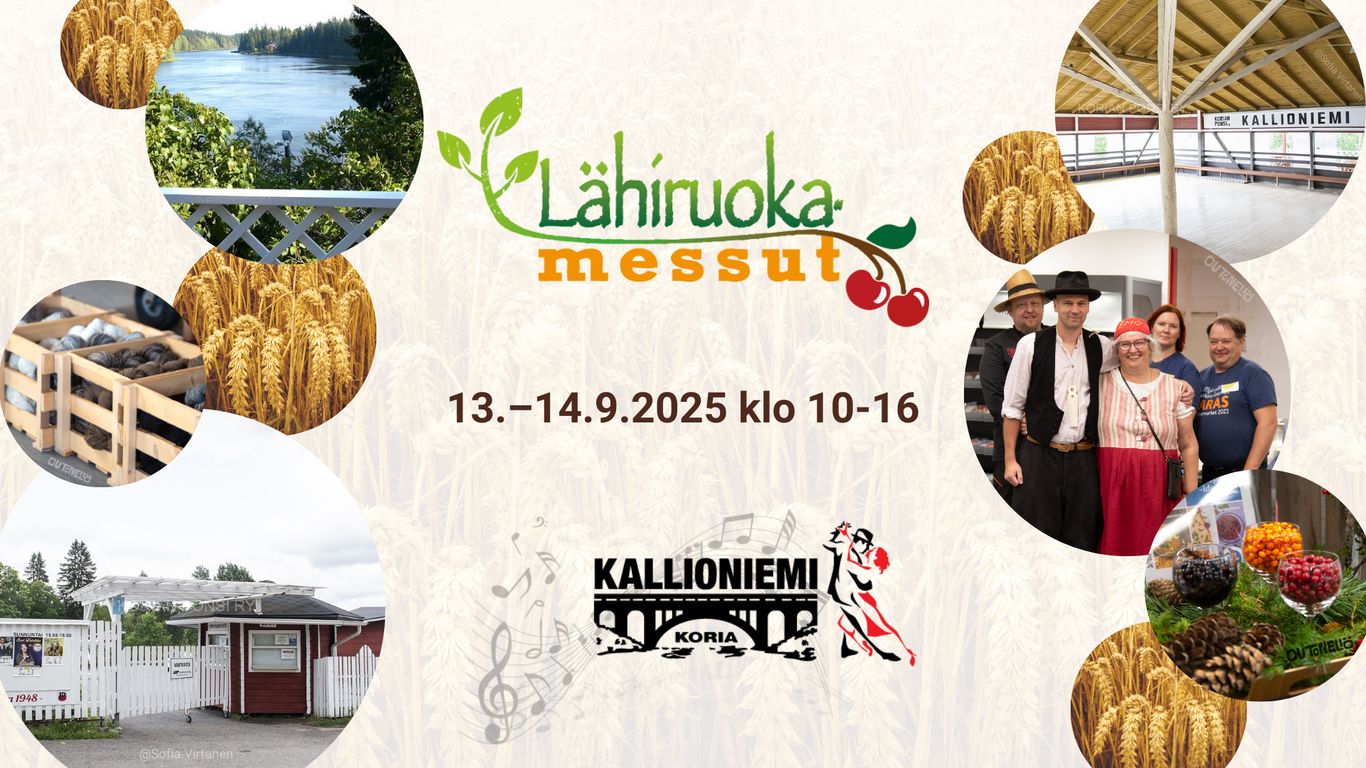 Mainoskuva Elimäen Lähiruokamessuille 13.–14.9.202