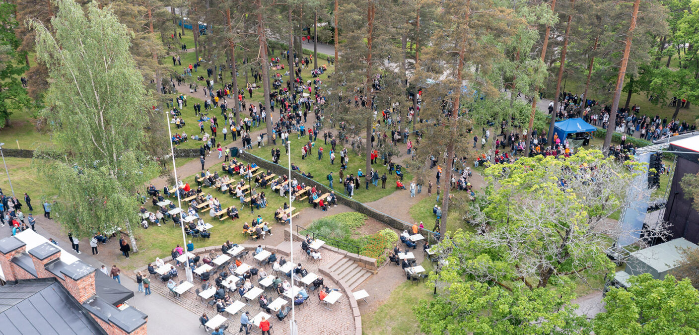 Kasarminmäen Rykmentinpuisto, ilmakuva