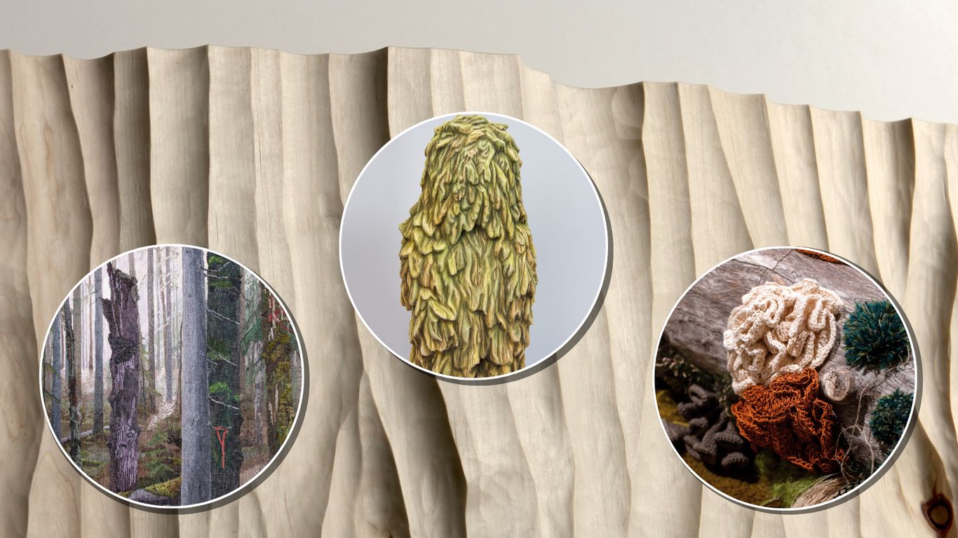 Kuvia neljän taiteilijan töistä.