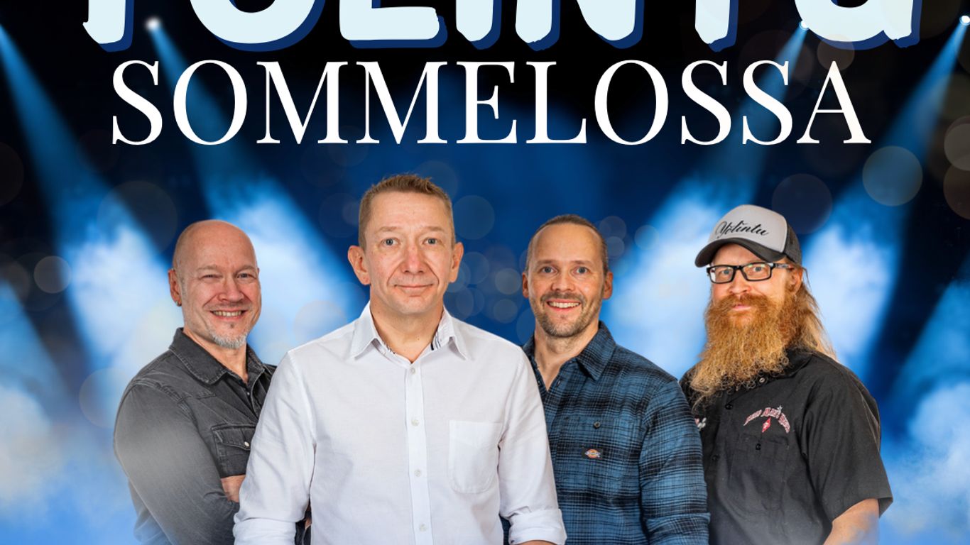 Yölintu yhtye kuvassa hymyilemässä ja otsikko "yöl