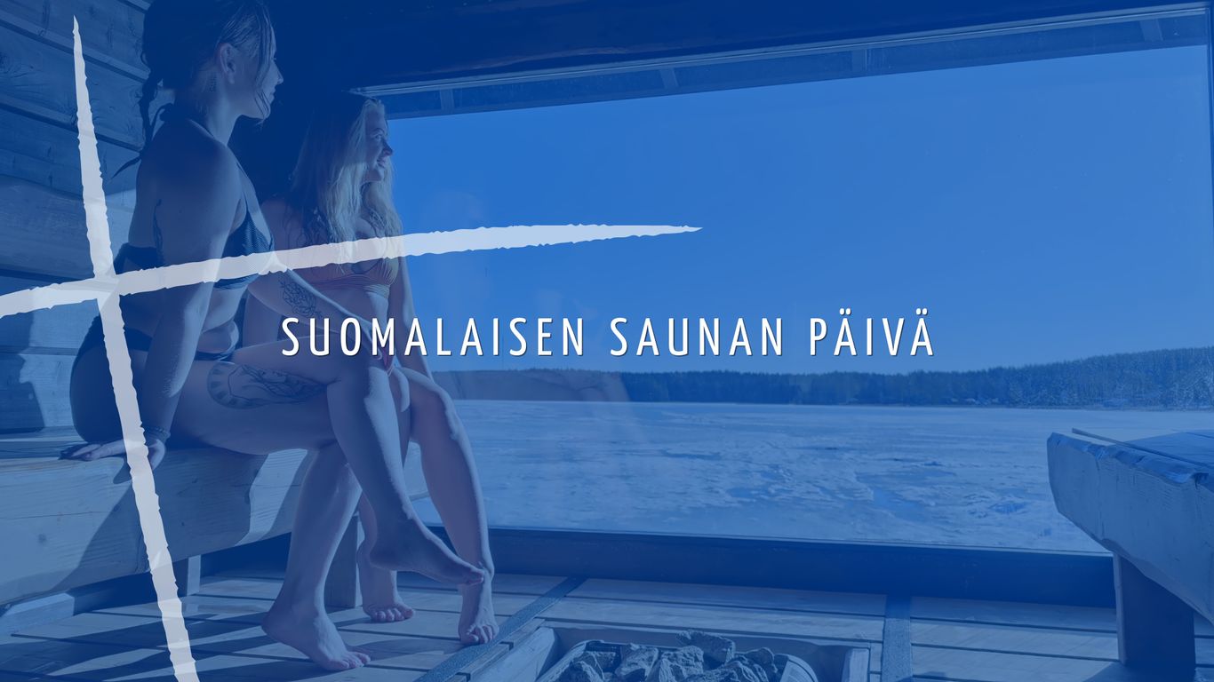 Ihmisiä saunomassa
