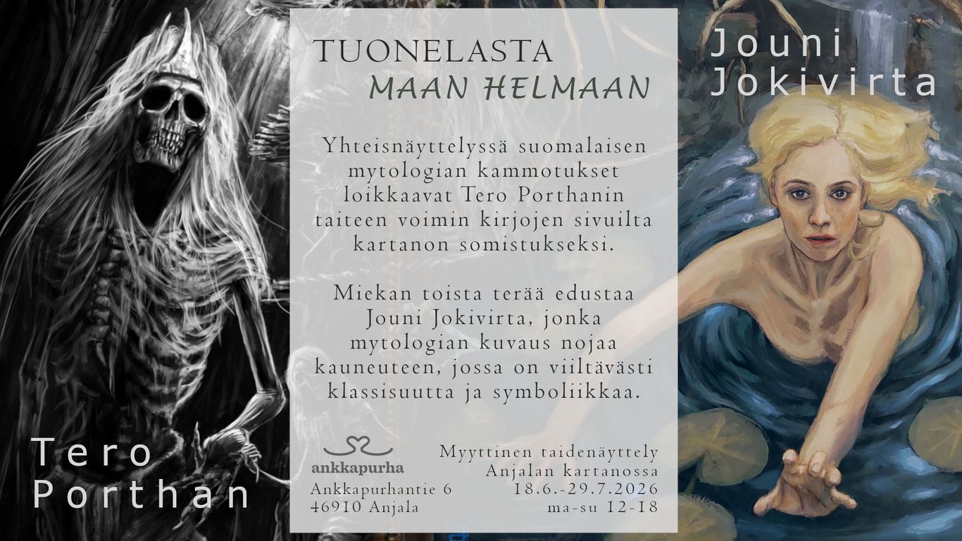 Taidenäyttelyn mainosjuliste