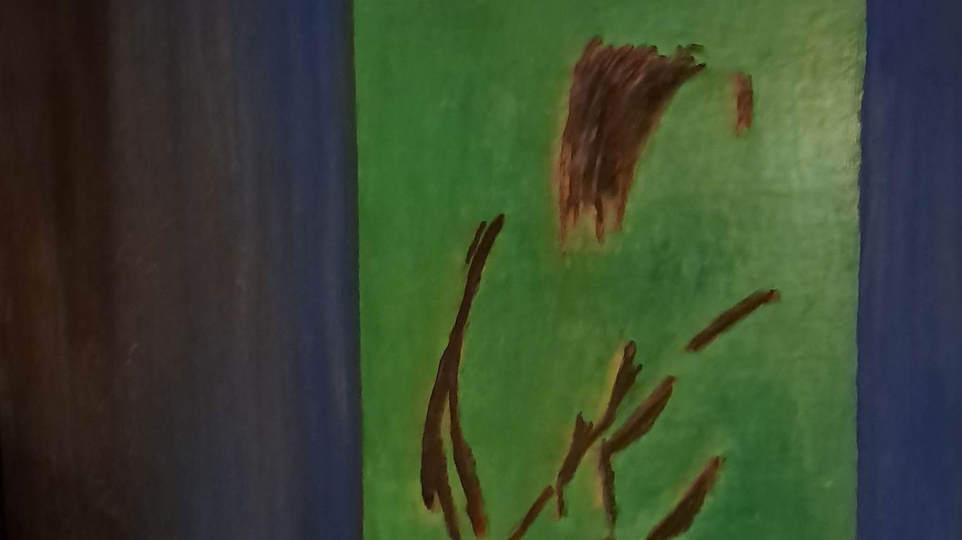 Meren ranta, aava meri ja teksti: Ajatuskoe. Kun u
