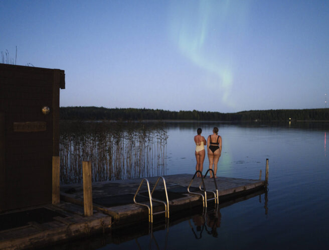Tykkimäen Sauna ja revontulet